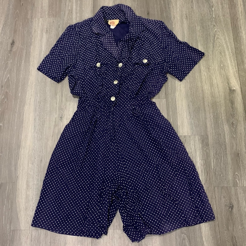 Vintage polka dot romper